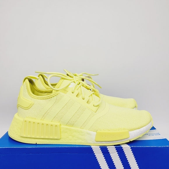 New Adidas Originals NMD_R1 Pulse Yellow Running Shoes Women's Size 6.5 - Picture 4 of 8